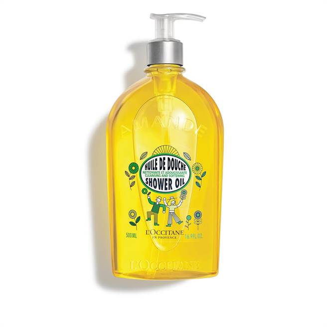 欧舒丹丰收限定版杏仁沐浴油500ml，1680元。（欧舒丹提供）