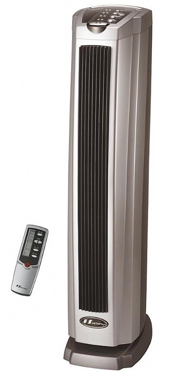 神脑国际的NORTHERN北方PTC868TRB直立式陶瓷遥控电暖器，原价3590元，领券后即享优惠价。（神脑国际提供）