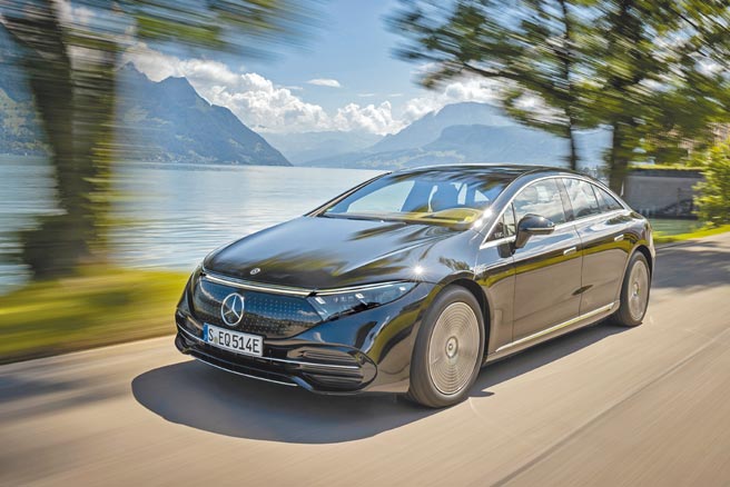 Mercedes-Benz纯电旗舰轿车EQS拥有0.20Cd超低风阻系数。（Mercedes-Benz提供）