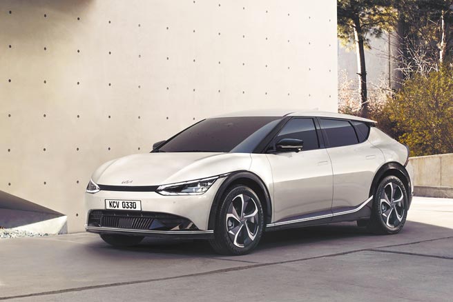 KIA电动车EV6具有跑格的运动化外观。（KIA提供）