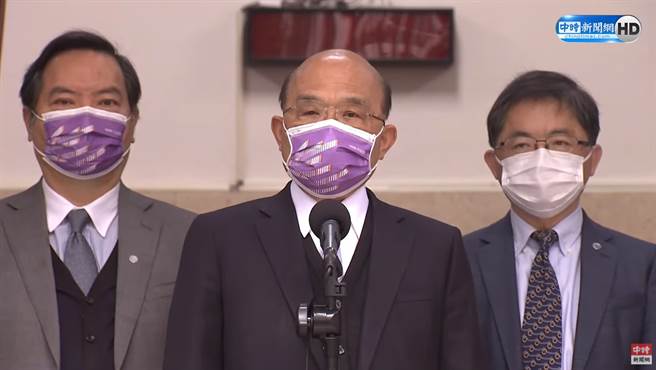 行政院長蘇貞昌今（9）日受訪。（圖／中時新聞網畫面）