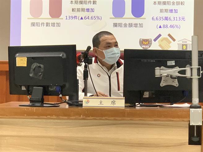 新北市长侯友宜主持警政工作治安会报。（王扬杰摄）