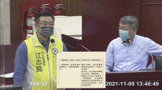 台北市長柯文哲今赴北市議會進行市政總質詢。（黃婉婷攝）