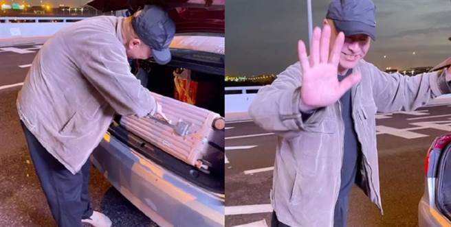 有網友搭計程車發現司機居然是資深演員林棟甫。(圖/ 摘自微博)