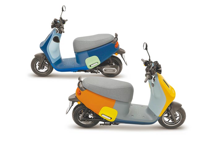 Gogoro VIVA MIX车系拥有大胆的撞色风格。（Gogoro提供）