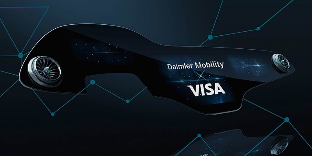 Daimler集團與VISA共建全球技術夥伴關係，將數位支付融入車載系統。(圖/CarStuff提供)
