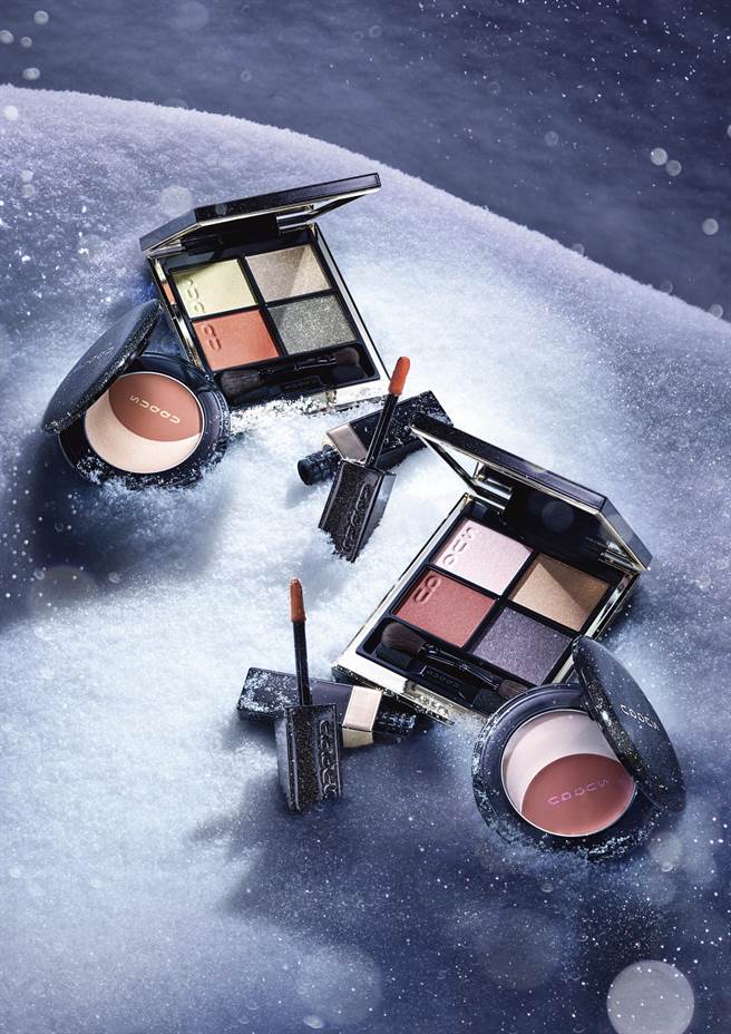 SUQQU假日晶采彩妝組，各3850元。(SUQQU提供)