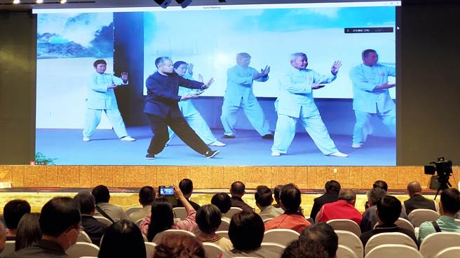 兩岸太極線上交流吸20萬人觀看。（柯宗緯攝）