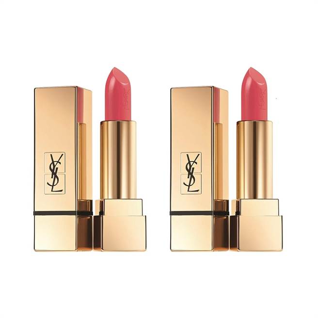 全聯「YSL奢華緞面脣膏#52」，3.8g x 2入，市價2720元、特價798元，限量500組。（全聯提供）