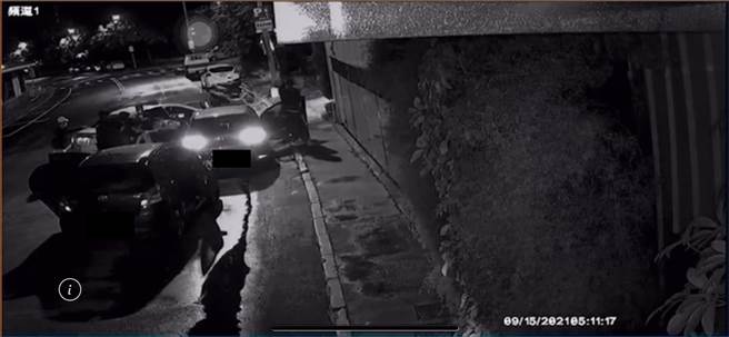 20歲廖姓男子等8人9月15日凌晨4時在中山區某汽車旅館外攔車押人。（圖／李文正翻攝）