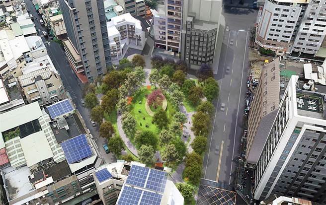 高雄城中城大樓經過鑑定後，遭認定耐震力不足，有危害公共安全之虞，高市府決定依法拆除大樓，未來打造為公園，並選定七賢國中舊校址做為區段徵收抵價地及社宅基地。（高市府都發局提供／洪浩軒高雄傳真）