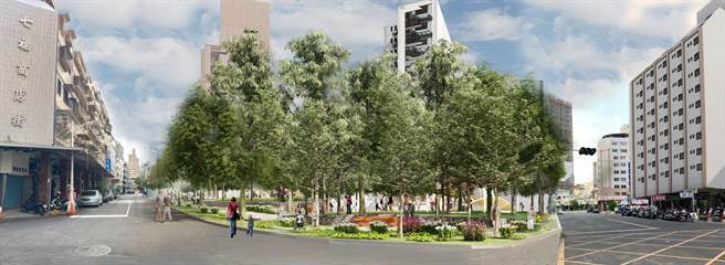 高雄城中城大樓經過鑑定後，遭認定耐震力不足，有危害公共安全之虞，高市府決定依法拆除大樓，未來打造為公園，並選定七賢國中舊校址做為區段徵收抵價地及社宅基地。（高市府都發局提供／洪浩軒高雄傳真）