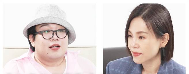 金曲歌后彭佳慧（右）日前泰籍网红Alizabeth娘娘的「娘娘研究室」分享人生议题。（量子娱乐提供）