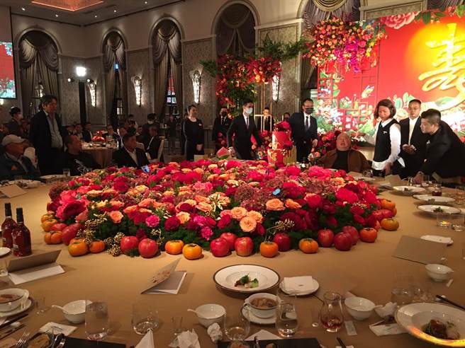 竹联帮主黄少岑寿宴低调盛大，政商及帮派要角到云集。(读者提供)