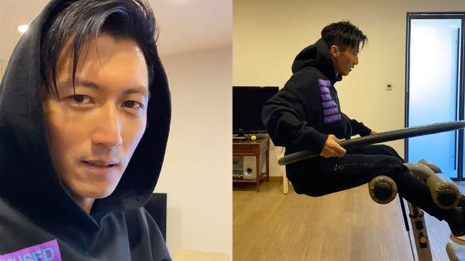 謝霆鋒超強腰力，讓網友看傻。(圖/ 摘自微博)