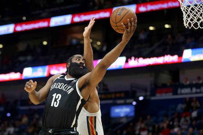 籃網後衛哈登今天轟下全場最高39分。(路透)