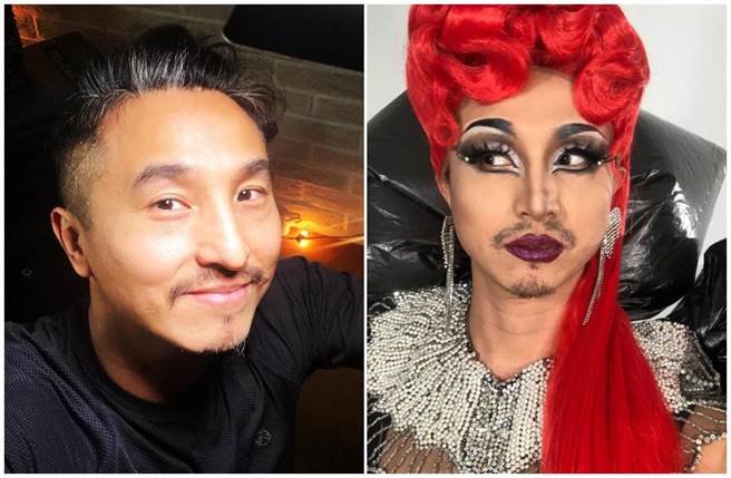 王少伟日前体验扮变装皇后。（摘自脸书）