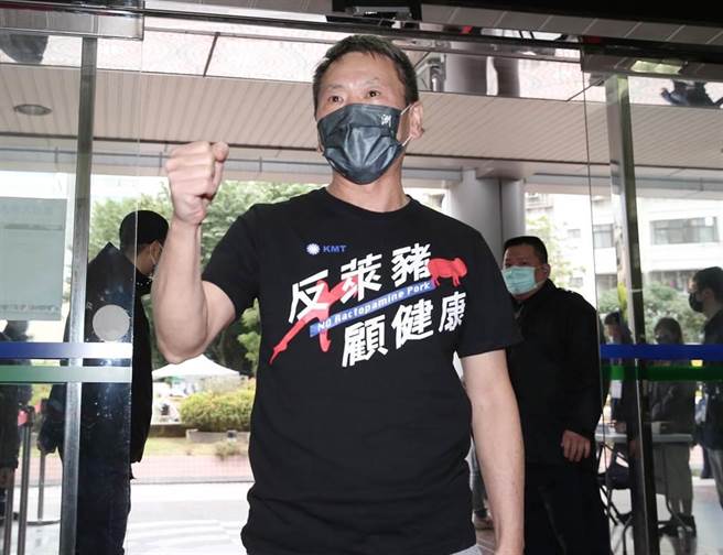 110年全国性公民投票案意见发表会13日在华视举行，第2场「反莱猪进口案」正方代表立委林为洲出席。（姚志平摄）