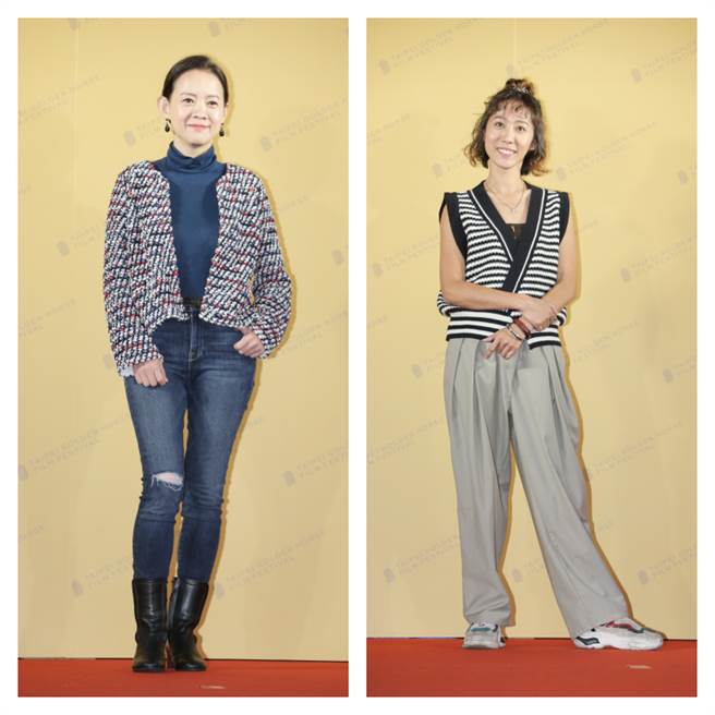 《美国女孩》曾宝仪（左）与张诗盈。（罗永铭摄）