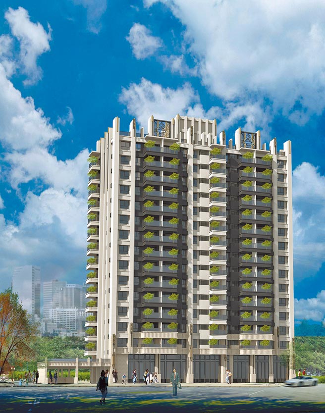 浤圃建设将推出的「凤翔案」住宅大楼外观。图／浤圃提供