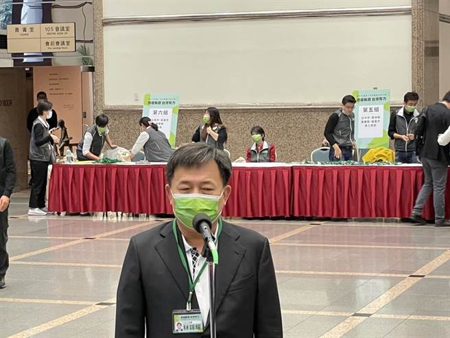 民进党秘书长林锡耀 (吴家豪摄)