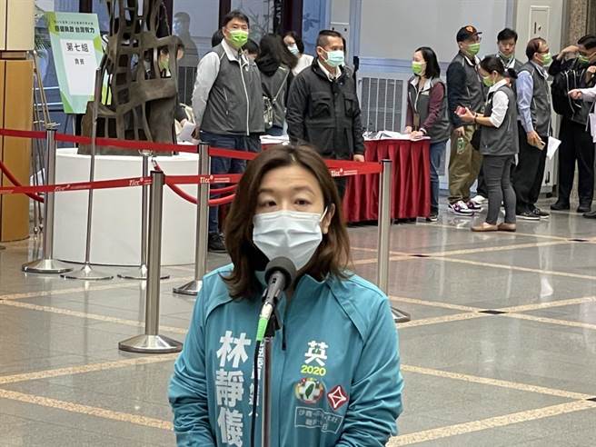 民進黨台中第二選區補選參選人林靜儀 (吳家豪攝)