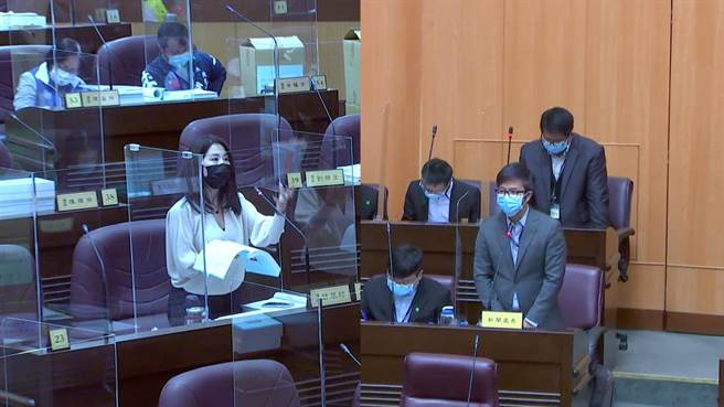 桃园市议员舒翠玲质疑，每天电视上都播着许多违法的广告，有的夸大药品疗效、有的更涉及儿少性剥削法，认为市府没有落实稽查。（陈梦茹翻摄）