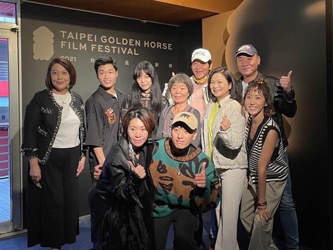 《高山上的熱氣球》劇組影人齊聚13日金馬影展QA首映場。（飛爾創意提供）