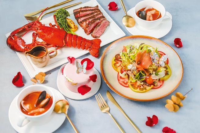 Rhapsody狂想曲今年端出最夯菜色—雙人海陸套餐，六五折限量供應。圖／維多麗亞酒店提供