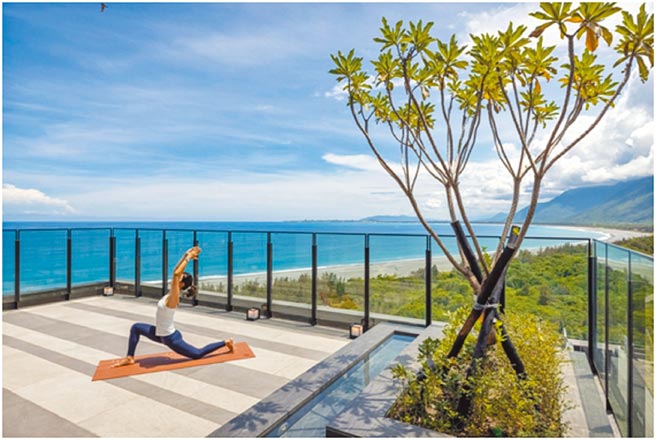 「烟波花莲太鲁阁－沁海馆」坐落于面太平洋山海绝景第一排。图／烟波集团提供