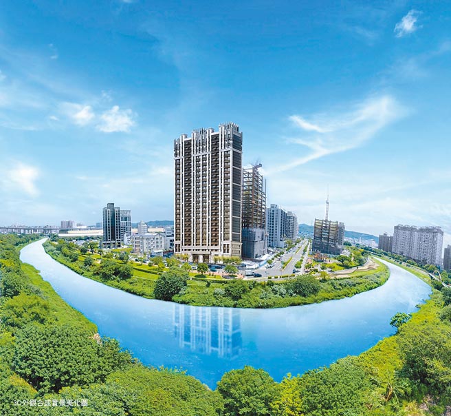 「天濶」3D合成美景示意图。