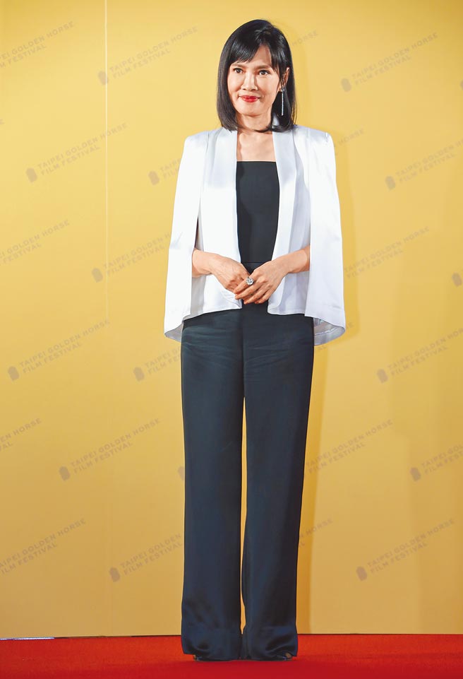 陳湘琪昨在金馬影展台上分享入圍心情。（羅永銘攝）