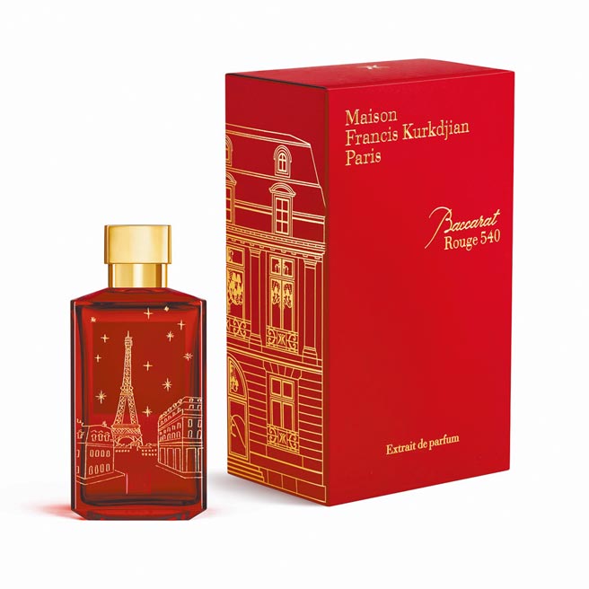 MFK耶诞限定限量版Baccarat Rouge 540水晶之焰香精，200ml，3万2000元。（MFK提供）