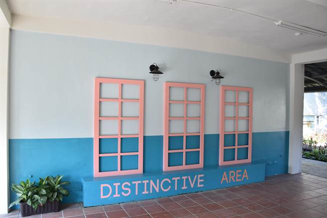 苗栗特色馆已完成全面彩绘。（谢明俊摄）