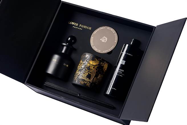 金馬58限量聯名KLOWER PANDOR迷幻秘境香氛禮盒，1880元。(KLOWER PANDOR提供)