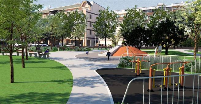 高雄湖內區大湖里公3公園15日正式開始動工，未來將作為住宅區中主要的休憩活動空間，提供居民從事戶外活動及兒童遊戲場所。（高市府工務局提供／洪浩軒高雄傳真）