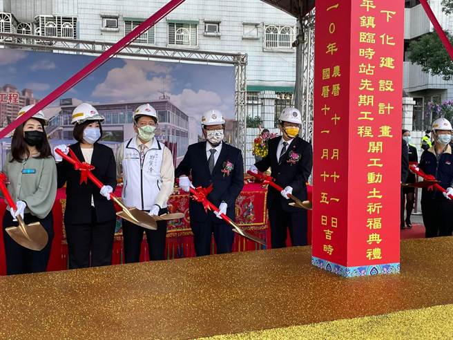 台铁平镇临时站动土预计2026年完工。(吕筱蝉摄)