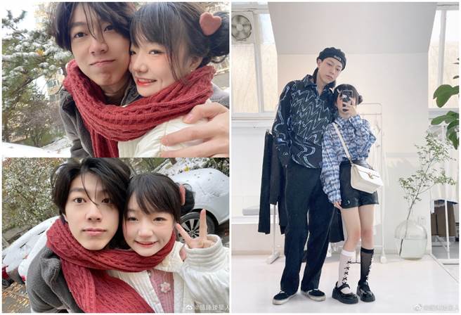 大陸網紅瞌睡矮星人時常在網路上與男友曬恩愛。（圖／微博@瞌睡矮星人）