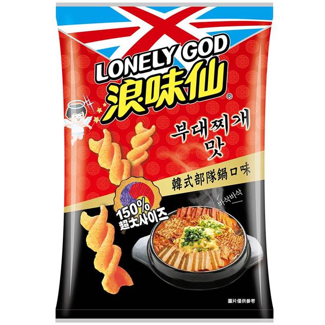 浪味仙全新韓式部隊鍋口味，全聯與電商獨賣，25元。（截自浪味仙粉絲團）