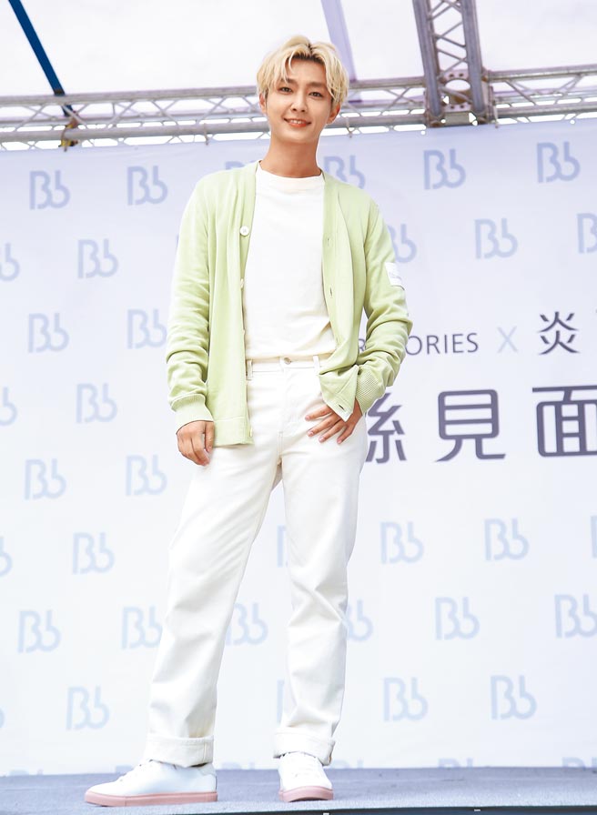 炎亚纶昨出席代言保养品品牌活动。（陈俊吉摄）