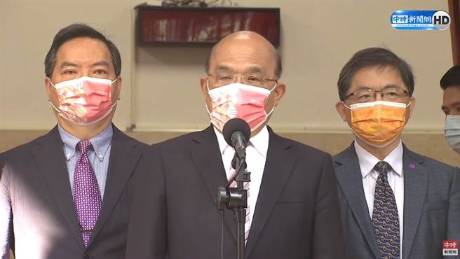 行政院长苏贞昌。（图／中时新闻网直播画面）