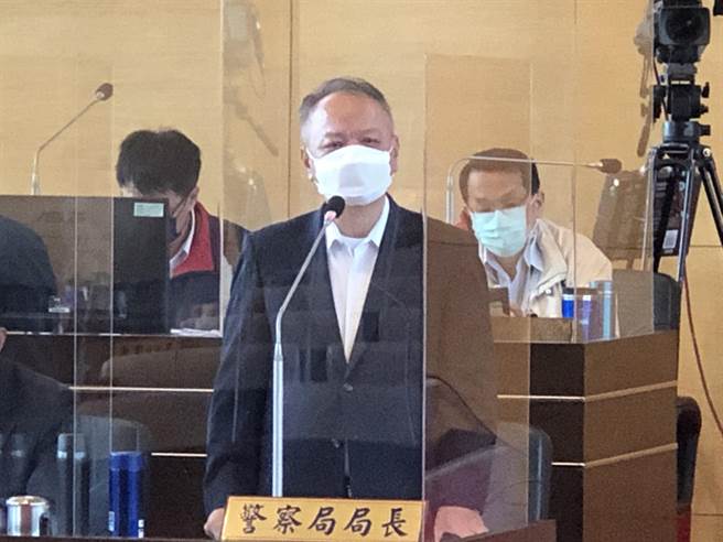 警察局長蔡蒼柏說，警方依法「上溯下查」全力偵辦，並移送台中地檢署擴大偵辦中。（陳世宗攝）