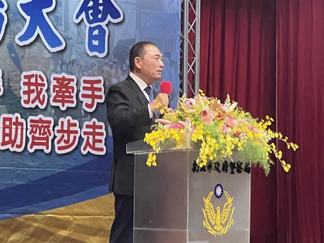 侯友宜向街头暴力宣战。（王扬杰摄）