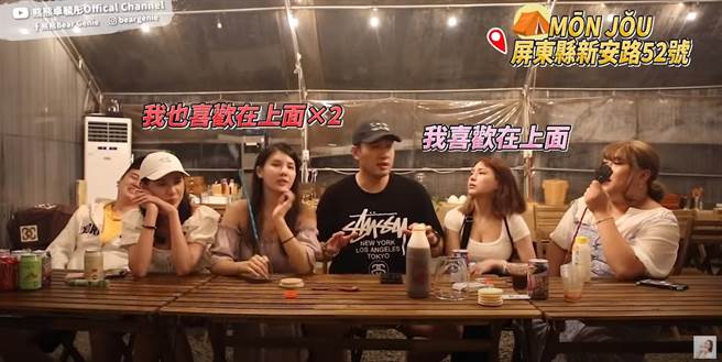 熊熊、爱语莎都喜欢在上面。（图／YT@熊熊卓毓彤Official Channel）