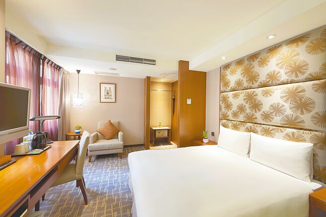 福泰桔子商旅館前店房間環境雅緻。（福泰飯店集團提供）