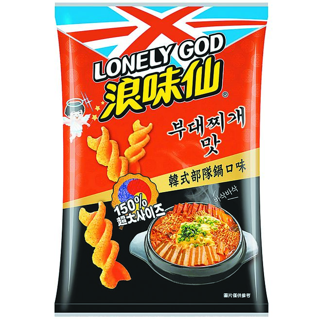 浪味仙全新韓式部隊鍋口味，全聯與電商獨賣，25元。（摘自浪味仙粉絲團）