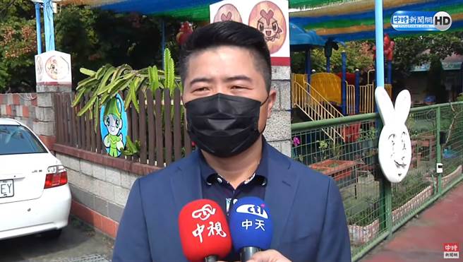 台中第二選區立委補選候選人顏寬恒。（圖／中時新聞網直播畫面）