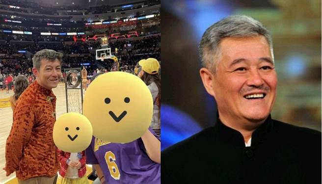 近日有网友看NBA球赛巧遇陈冠希，零P图合照流出沧桑模样震惊眾人，吓得直呼「还以为是赵本山老师」。(图/ 摘自微博)