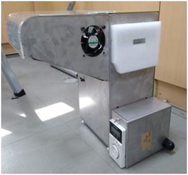 （台南区农业改良场研发推出国产第一台「大蒜磨根机」。图／台南农改场提供）
