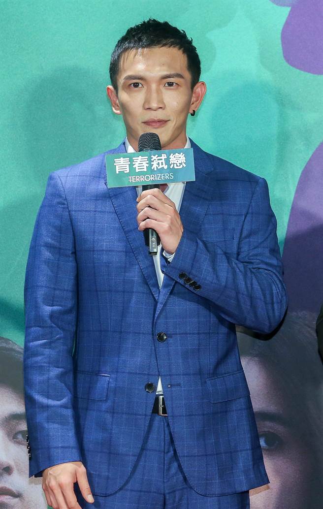 黄尚禾出席《青春弒恋》首映会。（粘耿豪摄）